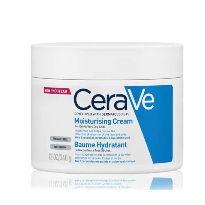 CeraVe Moisturizing Cream For Dry Skin With Hyaluronic Acid Multicolour 340grams
