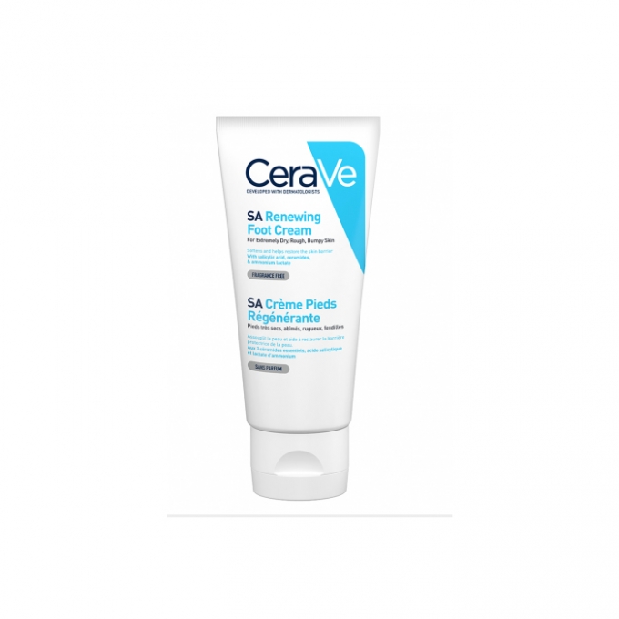 3337875597296.jpg CeraVe Sa Renewing Foot Cream For Dry, Rough, And Cracked Feet With Salicylic Acid 88grams - Image 1