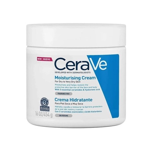 CeraVe Moisturizing Cream For Dry Skin With Hyaluronic Acid 454grams