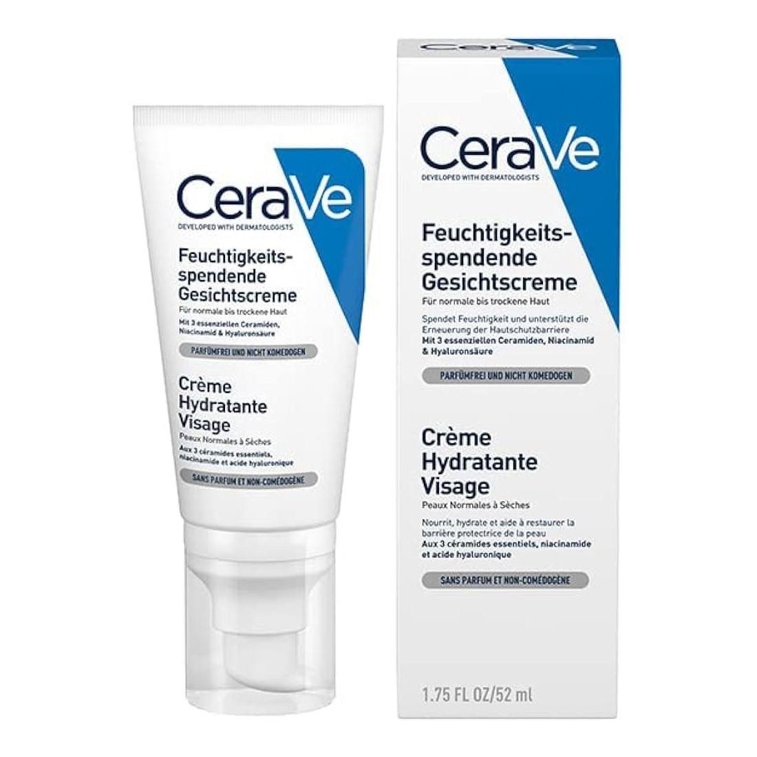 CeraVe Pm Facial Moisturizing Lotion Night Cream With Hyaluronic Acid And Niacinamide 52ml