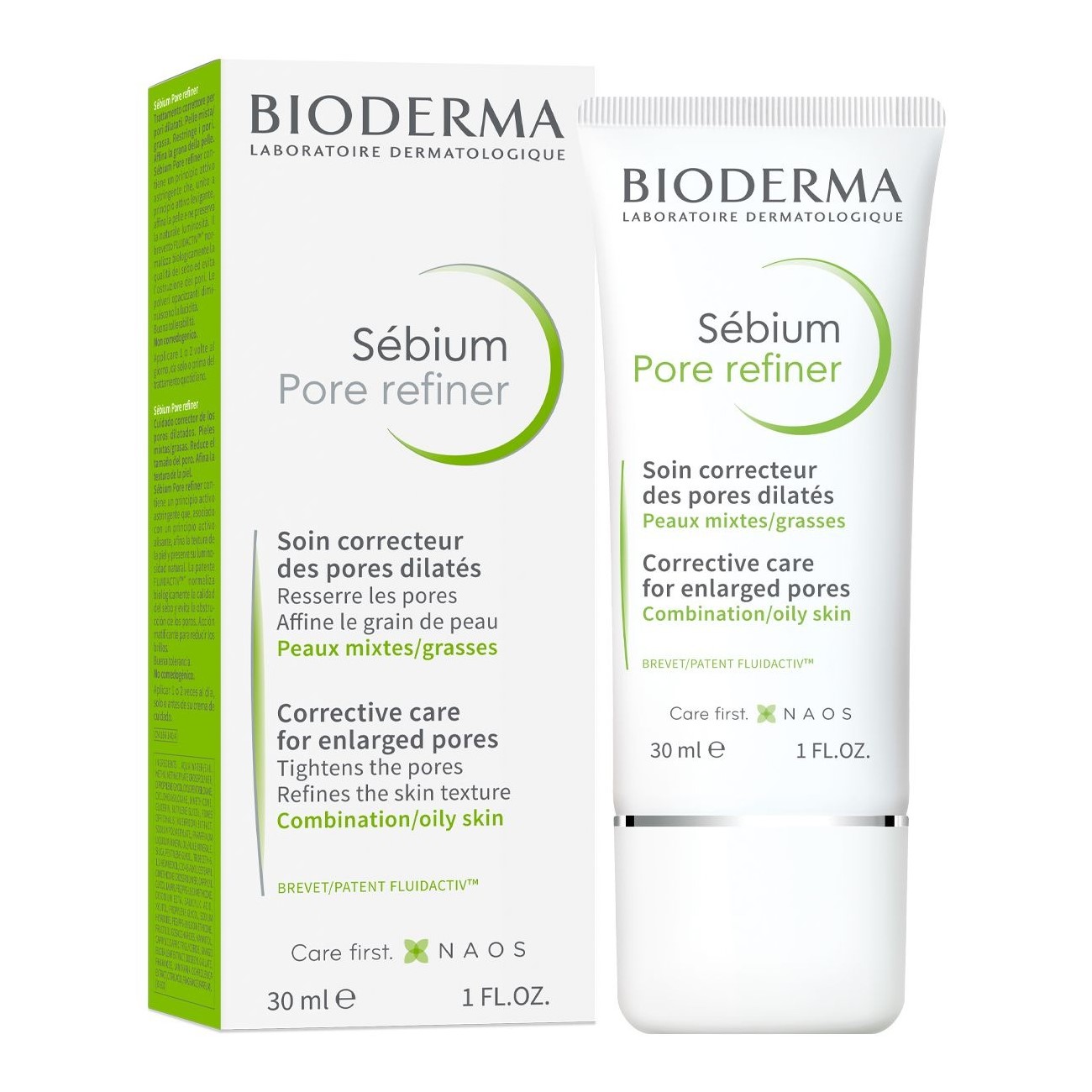 BIODERMA Sebium Pore Refiner Corrective Care For Enlarged Pores Skin With Blemishes 30ml