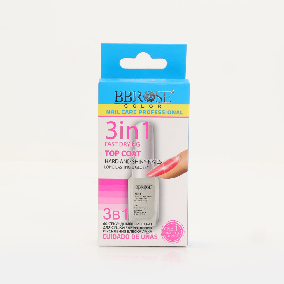 BBROSE Fast Drying Top Coat 3 in 1