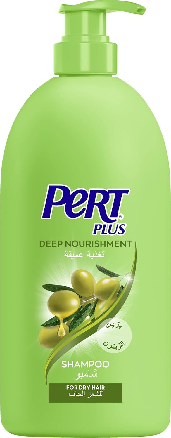 Pert Plus Deep Nourishment Shampoo 1L With Olive Oil For Dry Hair, Green