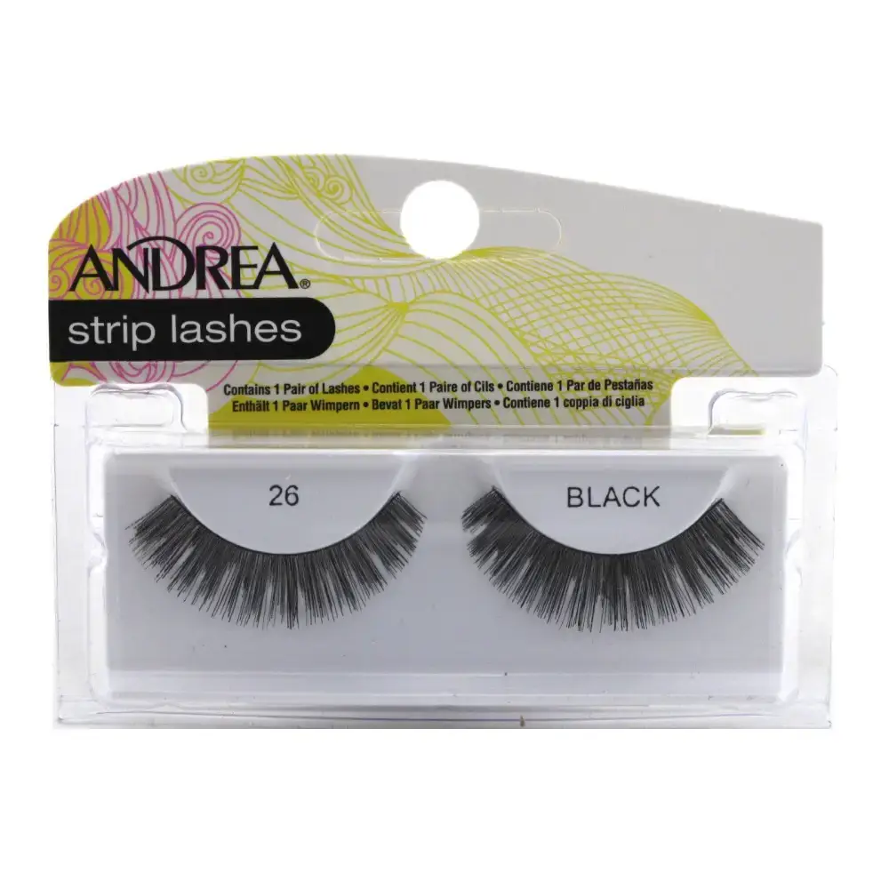 78462226108-1 Andrea Strip Lashes 26 Black Eyelashes - Image 1