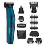 BaByliss MEN 12-in-1 Detail Beard Trimmer Shaver, Waterproof Rechargeable Multi Grooming Kit