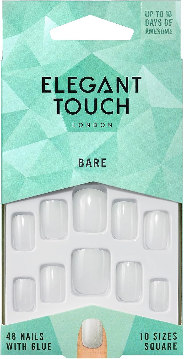 Elegant Touch Totally Bare Square Nails, 001