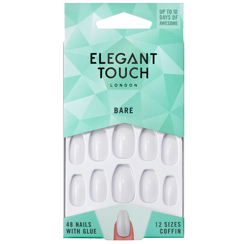 elegant-touch-false-nails-coffin-long-length-bare-1.jpg Elegant Touch False Nails Coffin Long Length - Bare - Image 1
