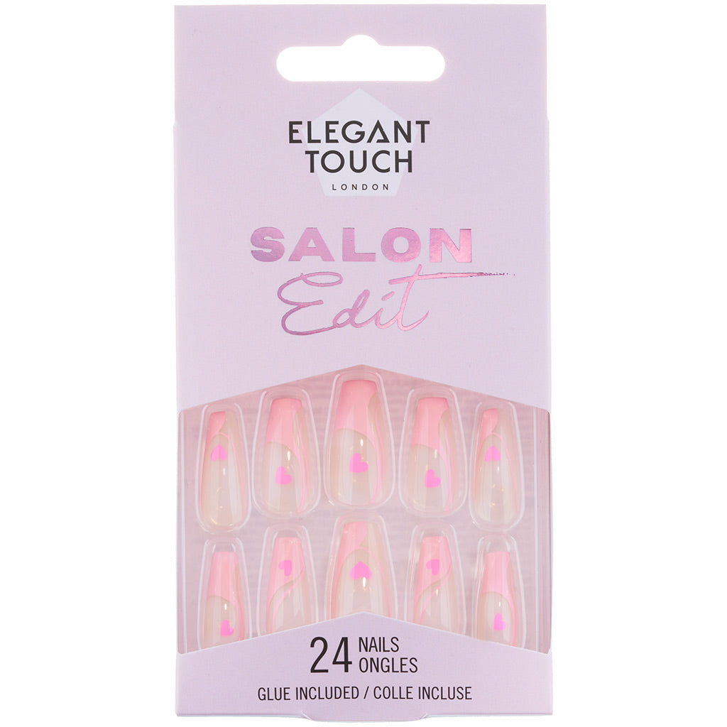 Elegant Touch Salon Edit False Nails Squareletto Long Length - I Heart Me
