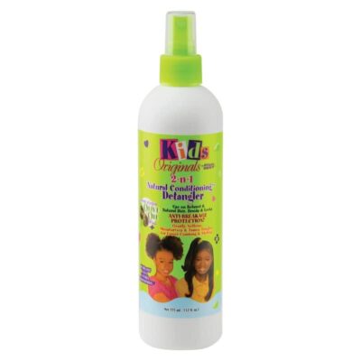 Originals by Africa's Best Kids 2-n-1 Natural Conditioning Detangler 12oz Bottle Formulated with Extra Virgin Olive Oil For Natural Texturized or Relaxed Hair