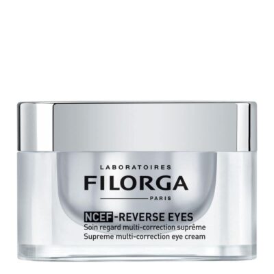 Filorga NCEF-Reverse Eyes Multi-Correction Anti Aging Eye Cream With Hyaluronic Acid Collagen and Vitamin C to Reduce Wrinkles Dark Circles and Puffiness and Boost Eye Moisturizing 0.5 fl. oz.