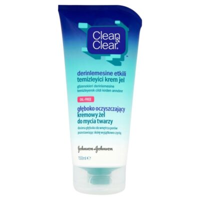 Clean &amp Clear deep cleansing cream face wash gel 150ml