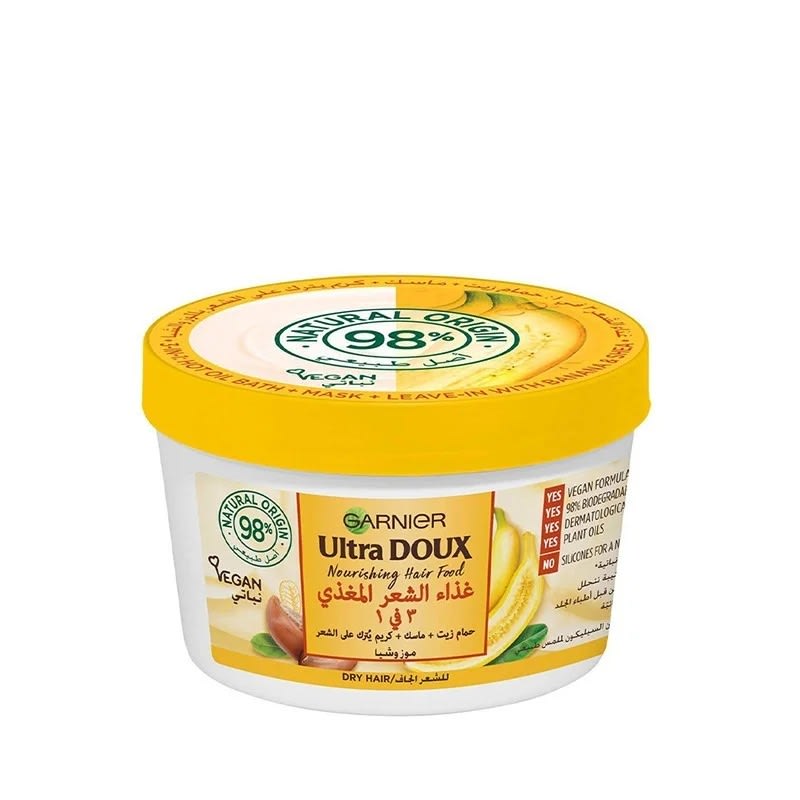 Shop Ultra Doux 3 In 1 Hair Food Banana & Shea - 390 Ml From Garnier Shop Ultra Doux 3 In 1 Hair Food Banana & Shea - 390 Ml From Garnier