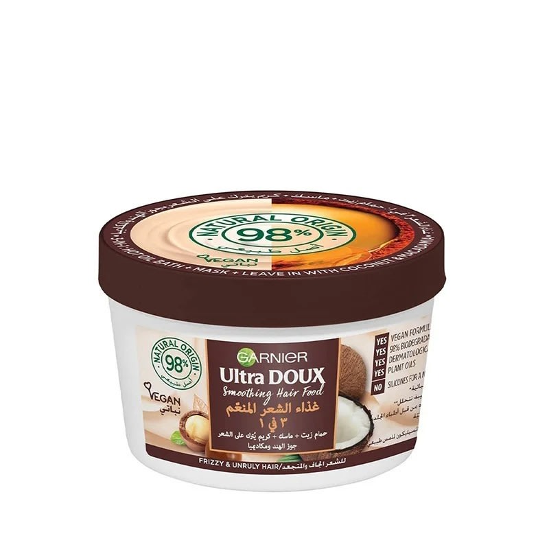 Shop Garnier Ultra Doux Smoothing Coconut 3-in-1 Hair Food For Frizzy Shop Garnier Ultra Doux Smoothing Coconut 3-in-1 Hair Food For Frizzy