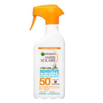 Protetor Solar Ambre Solaire Sensitive Advanced Kids SPF50 Spray 300ml