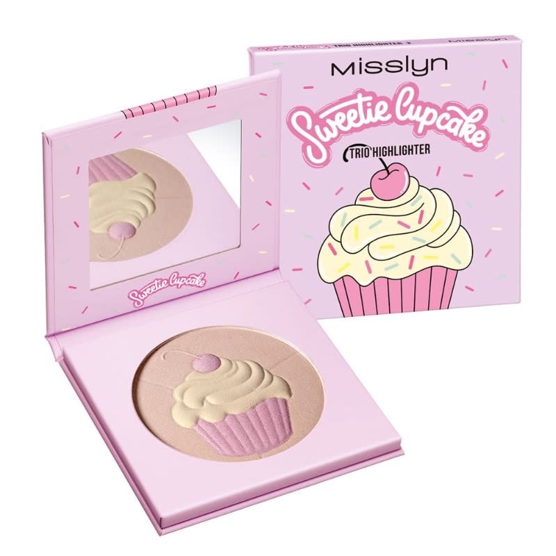 Misslyn Sweetie Cupcake Trio Highlighter No - 2 Misslyn Sweetie Cupcake Trio Highlighter No - 2