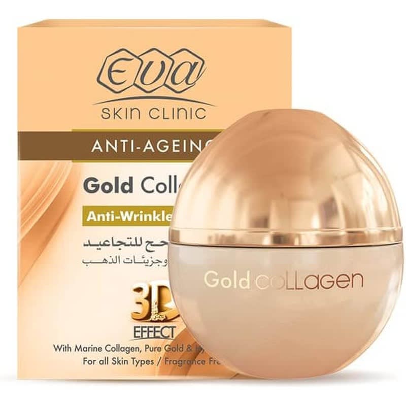 Eva Skin Clinic Anti-Wrinkle Cream - Gold Collagen 50ml - WELLNESS PRO Eva Skin Clinic Anti-Wrinkle Cream - Gold Collagen 50ml - WELLNESS PRO