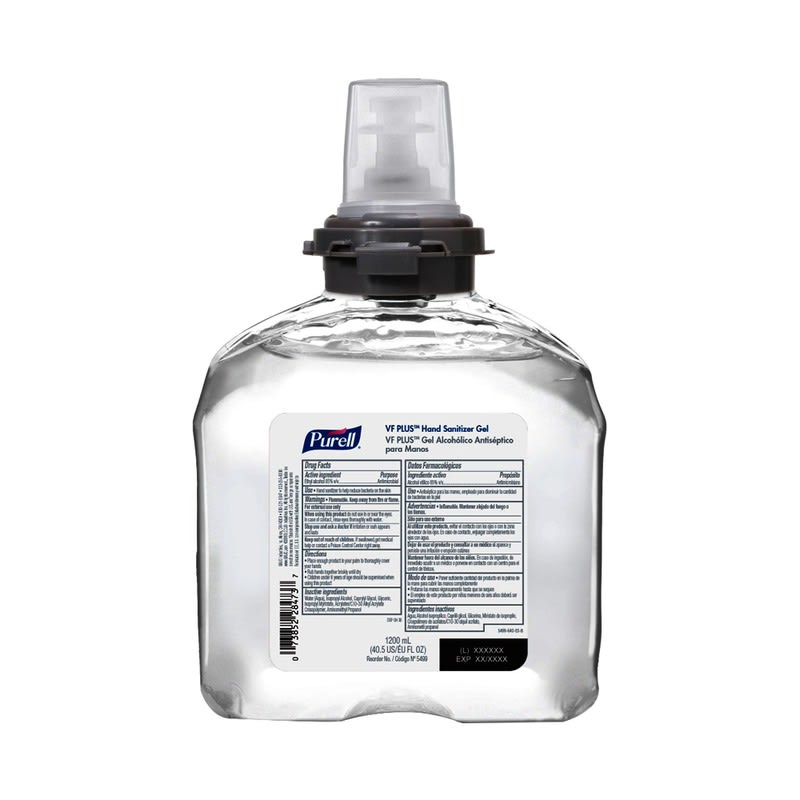 PURELL VF PLUS Hand Sanitizer Gel (1200 ml. 4 Case) PURELL VF PLUS Hand Sanitizer Gel (1200 ml. 4 Case)