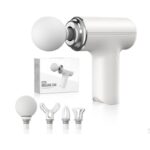 Massage Gun Portable Handheld Deep Tissue Massager with 4 Interchangeable Head