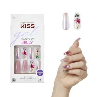 KISS Jelly Fantasy Sculpted Ready-To-Wear Fake Nails - Jelly Cookie Flowery ...