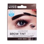 KISS Brow Tint DIY Kit Professional Eyebrow Dye Long Lasting Customizable Color Brow Tinting Kit for Professional Salon Makeup Home Use