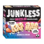 Junkless Chewy Drizzled Granola Bars Berries Cream Box Nassau Candy
