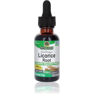 Licorice Root 2000mg Fluid Extract Drops For Digestive Health 30ml