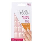 Elegant Touch False Nails Oval Medium Length - French Pink 106