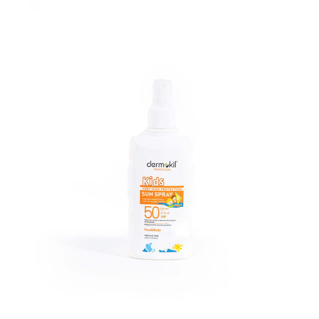 50+++SPF High Protection Childrens Sunscreen Spray 200ml By DERMOKIL - Image 1