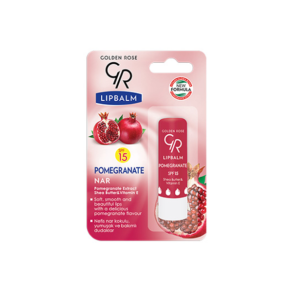 Golden Rose Pomegranate Lip Balm Spf15 - Image 1