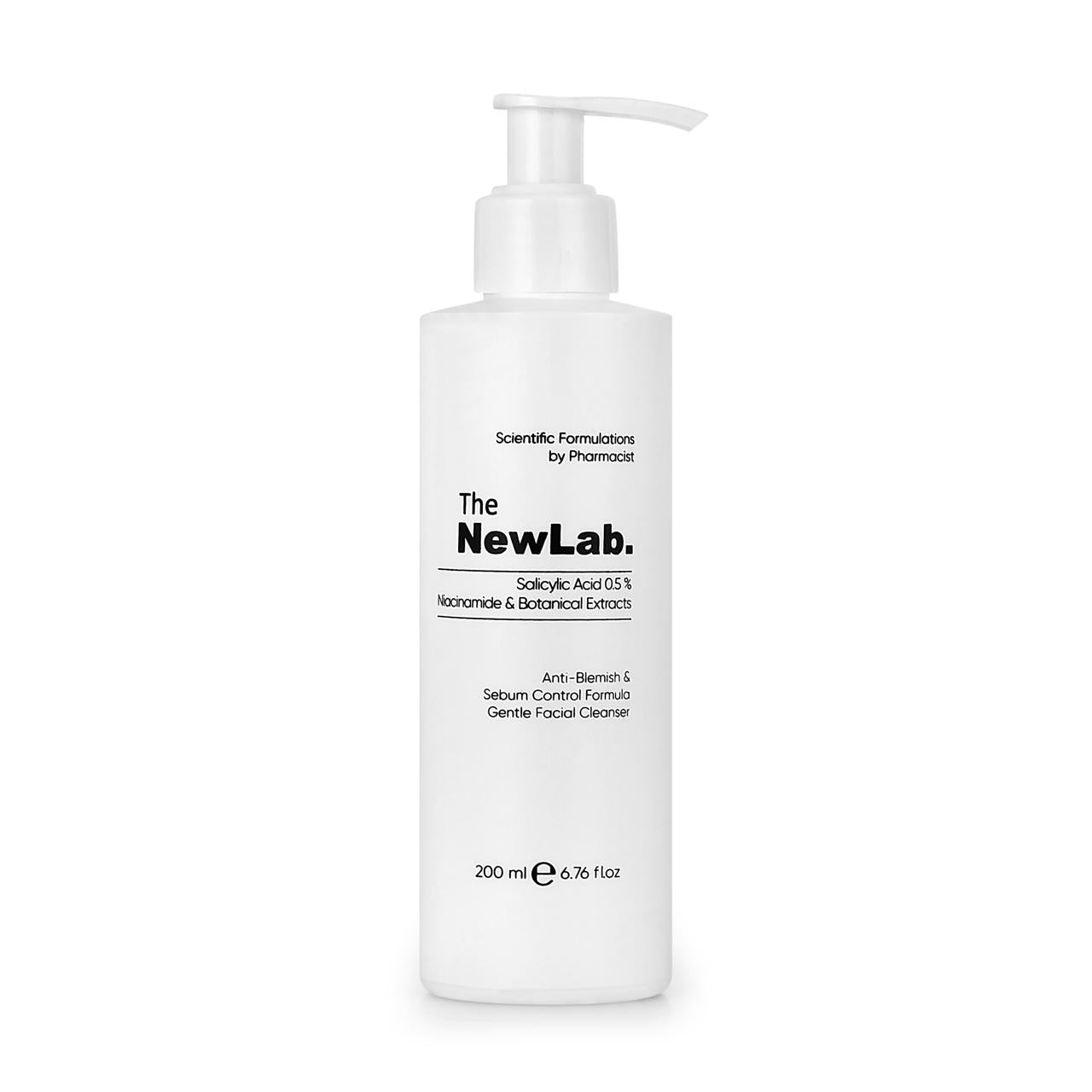The Newlab Salicylic Acid 0.5% + Niacinamide Sebum Cleanser 200ml - Image 1